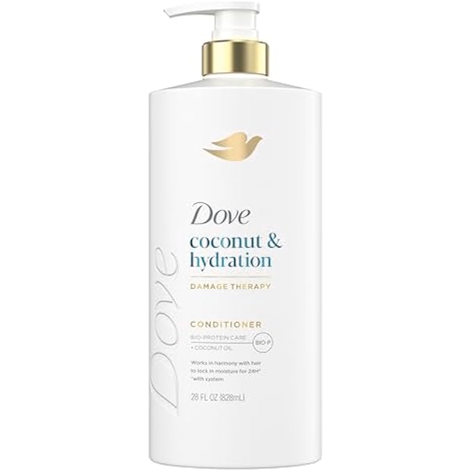 Dove CONDITIONER COCONUT & HYDRATION FOR DRY HAIR WITH BIO-PROTEIN CARE TECHNOLOGY AND COCONUT OIL 28 FL OZ - Image 1